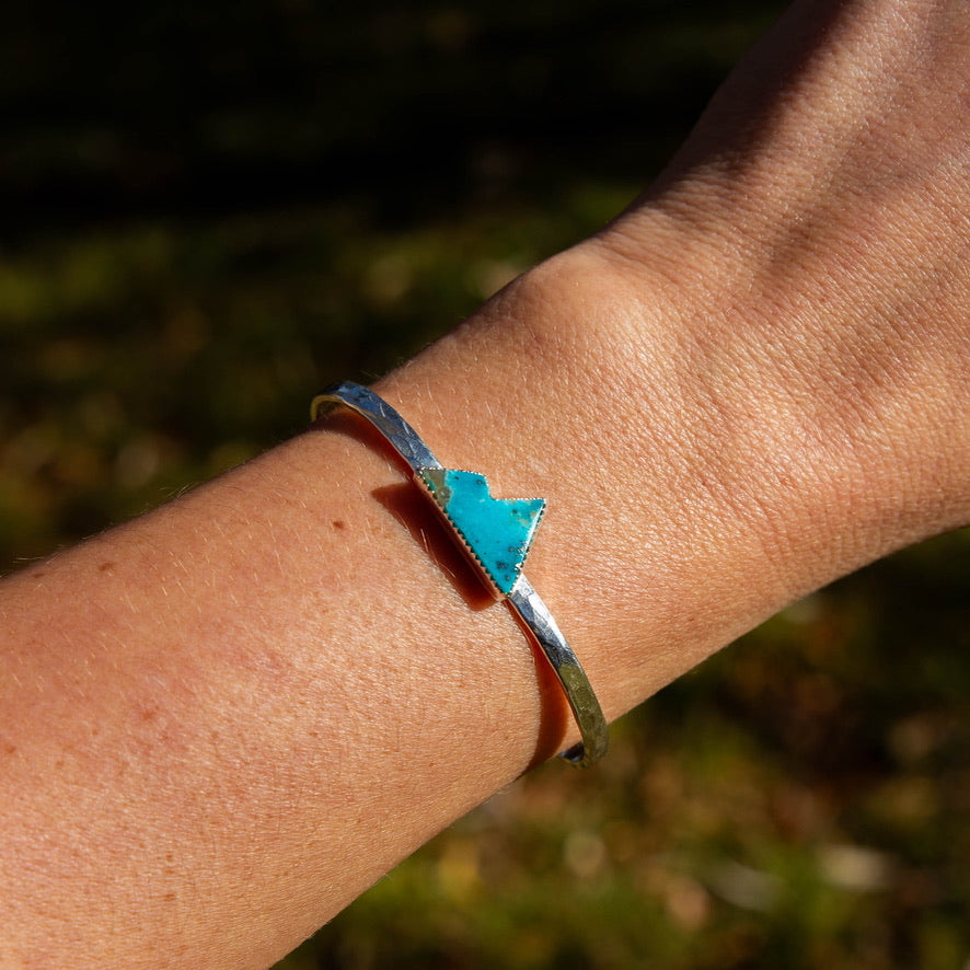 Campitos Turquoise Mountain Sterling Silver Cuff #2