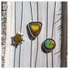 40" Yellow Druzy Agate Sterling Silver Chain Bolo La Femme