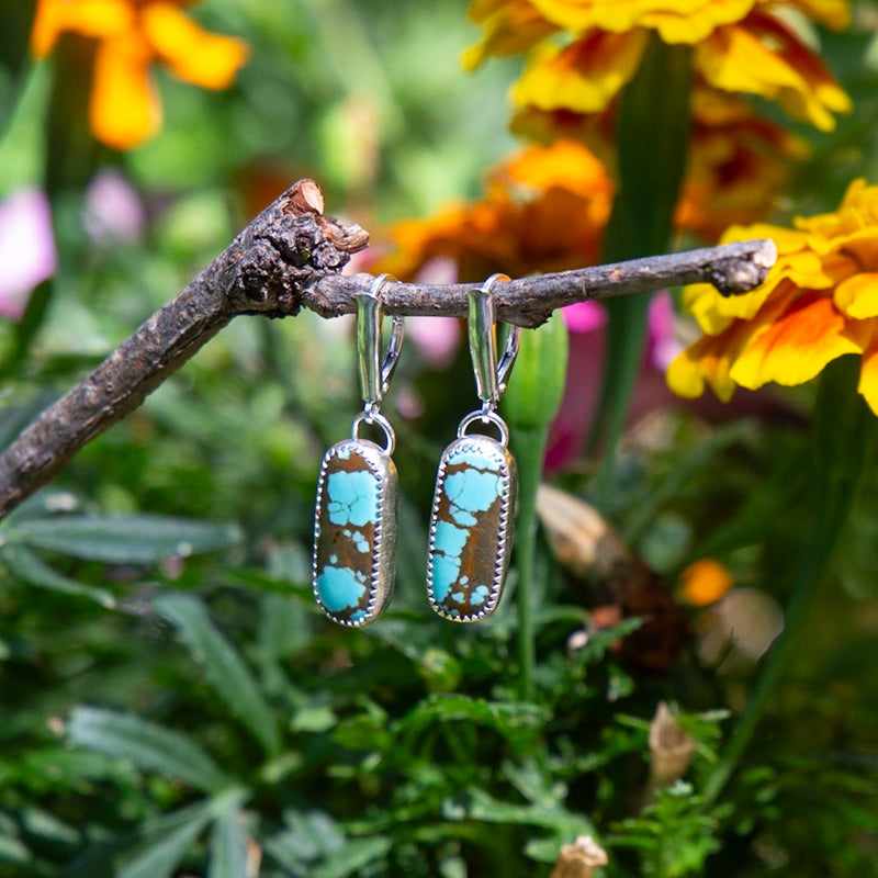 No. 8 Turquoise Drop Earrings