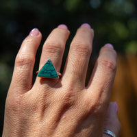 6 Hubei Turquoise Sterling Silver Stacker Ring (Size 6)