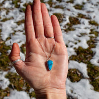 18" Kingman Turquoise Sterling Silver Layering Necklace