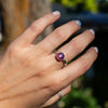 7 Sapphire Sterling Silver Stacker Ring (Size 7)