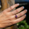 7 Sapphire Sterling Silver Stacker Ring (Size 7)