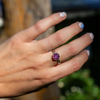 7 Sapphire Sterling Silver Stacker Ring (Size 7)