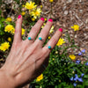 6.5 Chinese Turquoise Sterling Silver Ring (Size 6.5)