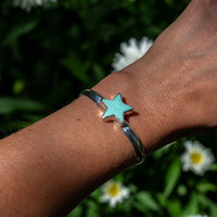 Campitos Star Turquoise Sterling Silver Cuff