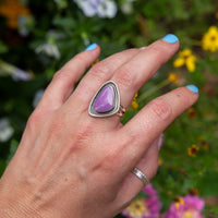 7.25 Phosphosiderite Sterling Silver Statement Ring (Size 7.25)