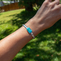 Kingman Turquoise Sterling Silver Cuff