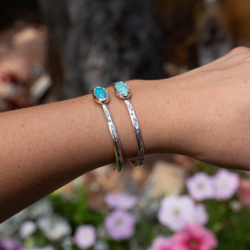 Campitos Stamped Sterling Silver Stacking Cuff #6
