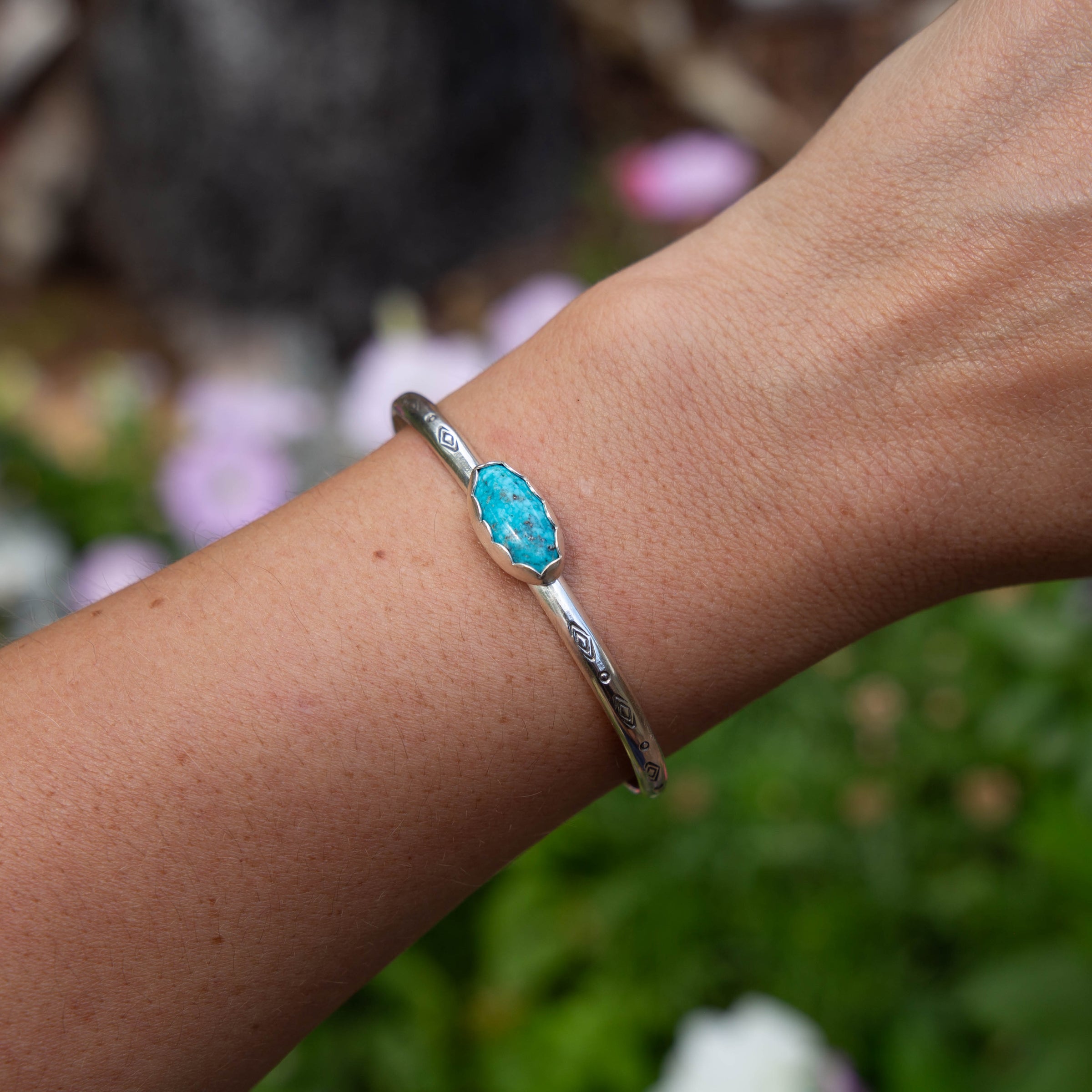 Campitos Stamped Sterling Silver Stacking Cuff #6