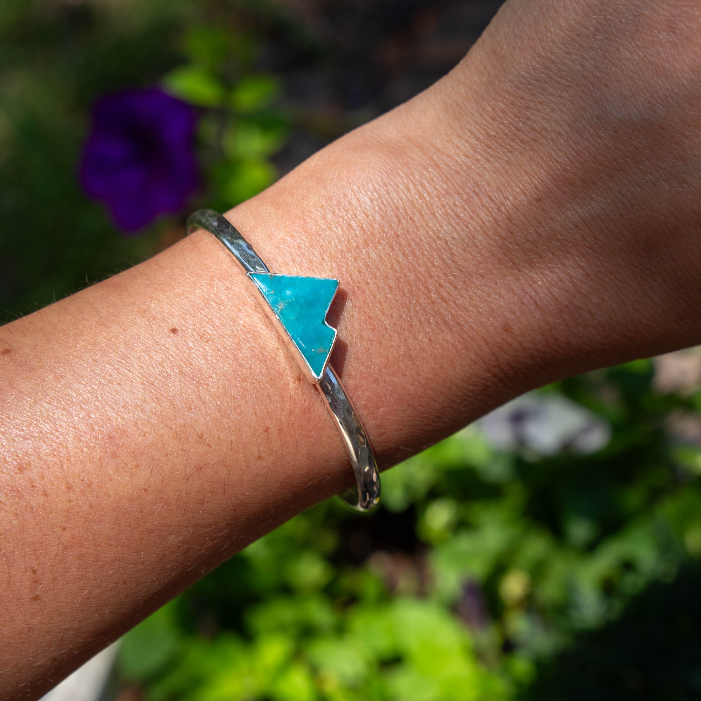Campitos Turquoise Mountain Sterling Silver Cuff #3
