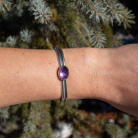 Amethyst Sterling Silver Cuff