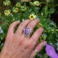 7.25 Phosphosiderite Sterling Silver Statement Ring (Size 7.25)