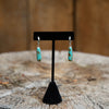 Royston Turquoise Sterling Silver Mini-Hoop Earrings