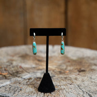Royston Turquoise Sterling Silver Mini-Hoop Earrings