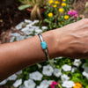 Persian Turquoise Sterling Silver Stacking Cuff