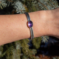 Amethyst Sterling Silver Cuff