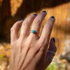 7.5 Chinese Turquoise Sterling Silver Ring (Size 7.5)