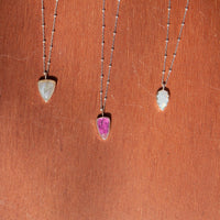 16" Cobalto Calcite Sterling Silver Layering Necklace