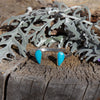 Kingman Turquoise Double Stone Sterling Silver Open Cuff