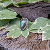 7.25 Royston Turquoise Sterling Silver Statement Ring (Size 7.25)