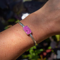Cobalto Calcite Sterling Silver Stacking Cuff #2