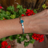 Triple Kingman Turquoise Sterling Silver Cuff