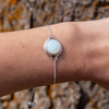 Opal Sterling Silver Slider Bracelet - 8.5"