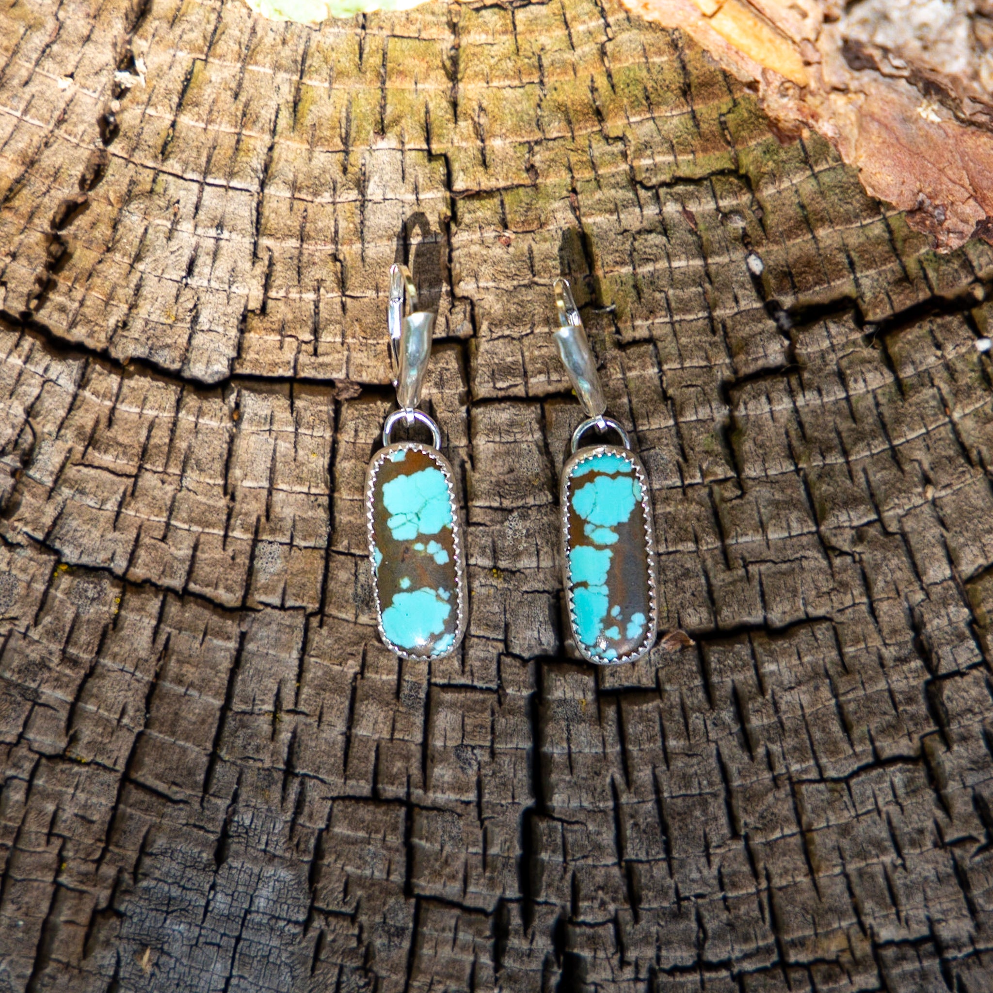 No. 8 Turquoise Drop Earrings