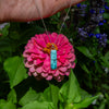 24" Hubei Turquoise Sterling Silver Layering Necklace