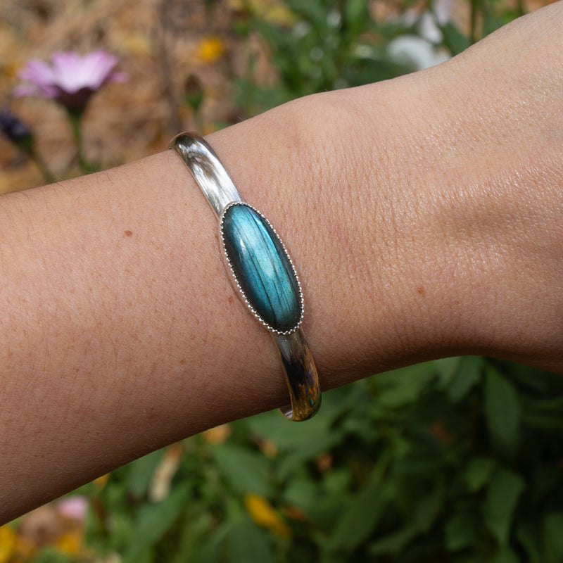 Labradorite Stacking Sterling Silver Cuff