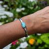 Persian Turquoise Sterling Silver Stacking Cuff