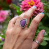 7.25 Phosphosiderite Sterling Silver Statement Ring (Size 7.25)
