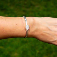 Opal Sterling Silver Cuff