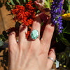 9 New Lander Variscite Stacking Sterling Silver Ring (Size 9)