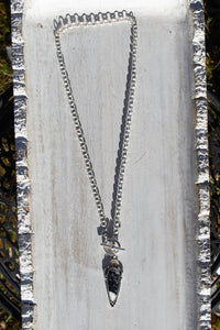 20" White Buffalo Turquoise Sterling Silver Chunky Chain Front Toggle Necklace