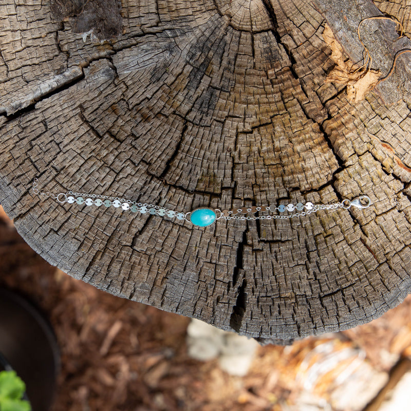 Campitos Turquoise Sterling Silver Adjustable Bracelet