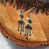 No. 8 & Campitos Turquoise Sterling Silver Dangle Earrings