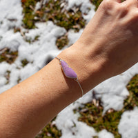 Phosphosiderite Sterling Silver Slider Adjustable Bracelet -8.5"