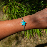 Campitos Turquoise Star Sterling Silver Cuff #3
