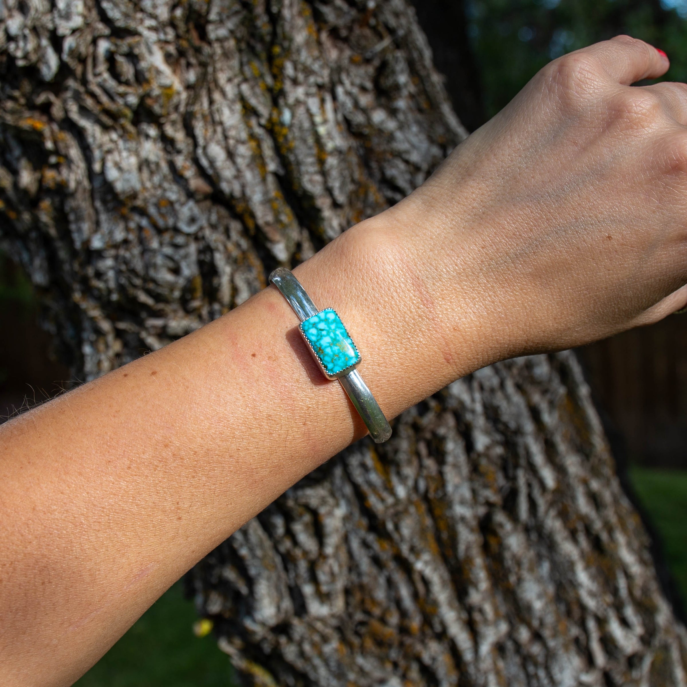 Kingman Turquoise Sterling Silver Cuff