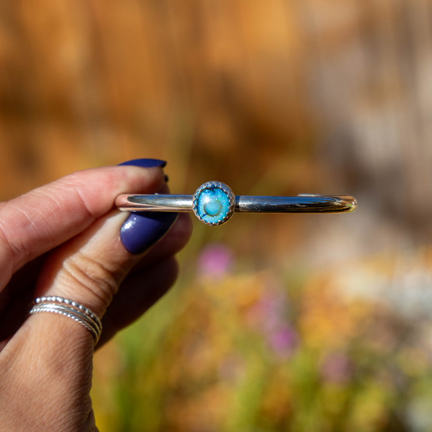 Sterling Opal Sterling Silver Cuff