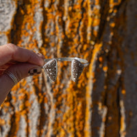 Copper Firebrick Double Stone Sterling Silver Open Cuff