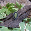 7 Green Druzy Quartz Sterling Silver Statement Ring (Size 7)