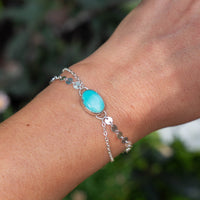 Campitos Turquoise Sterling Silver Adjustable Bracelet