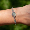 Labradorite Sterling Silver Adjustable Bracelet