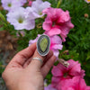 7 Green Druzy Quartz Sterling Silver Statement Ring (Size 7)