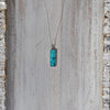 24" Hubei Turquoise Sterling Silver Layering Necklace
