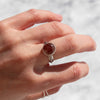 6.75 Strawberry Quartz Sterling Silver Ring (Size 6.75)