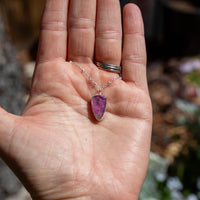 16" Cobalto Calcite Sterling Silver Layering Necklace
